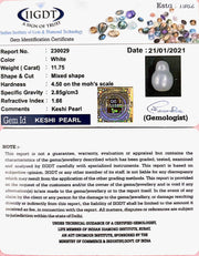 11.75/CT NATURAL KESHI PEARL
